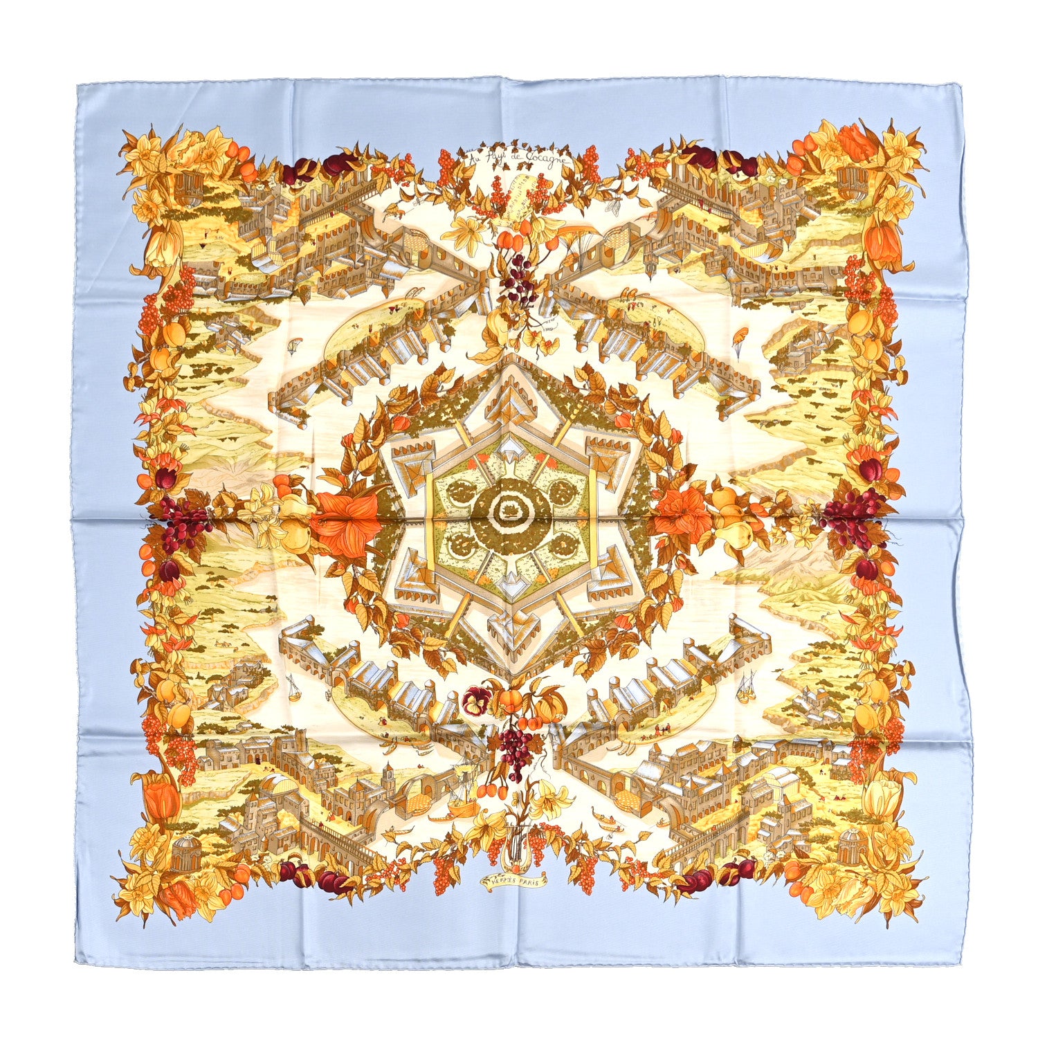 Hermes Silk Au Pays De Cocagne Scarf 90 1 of 5