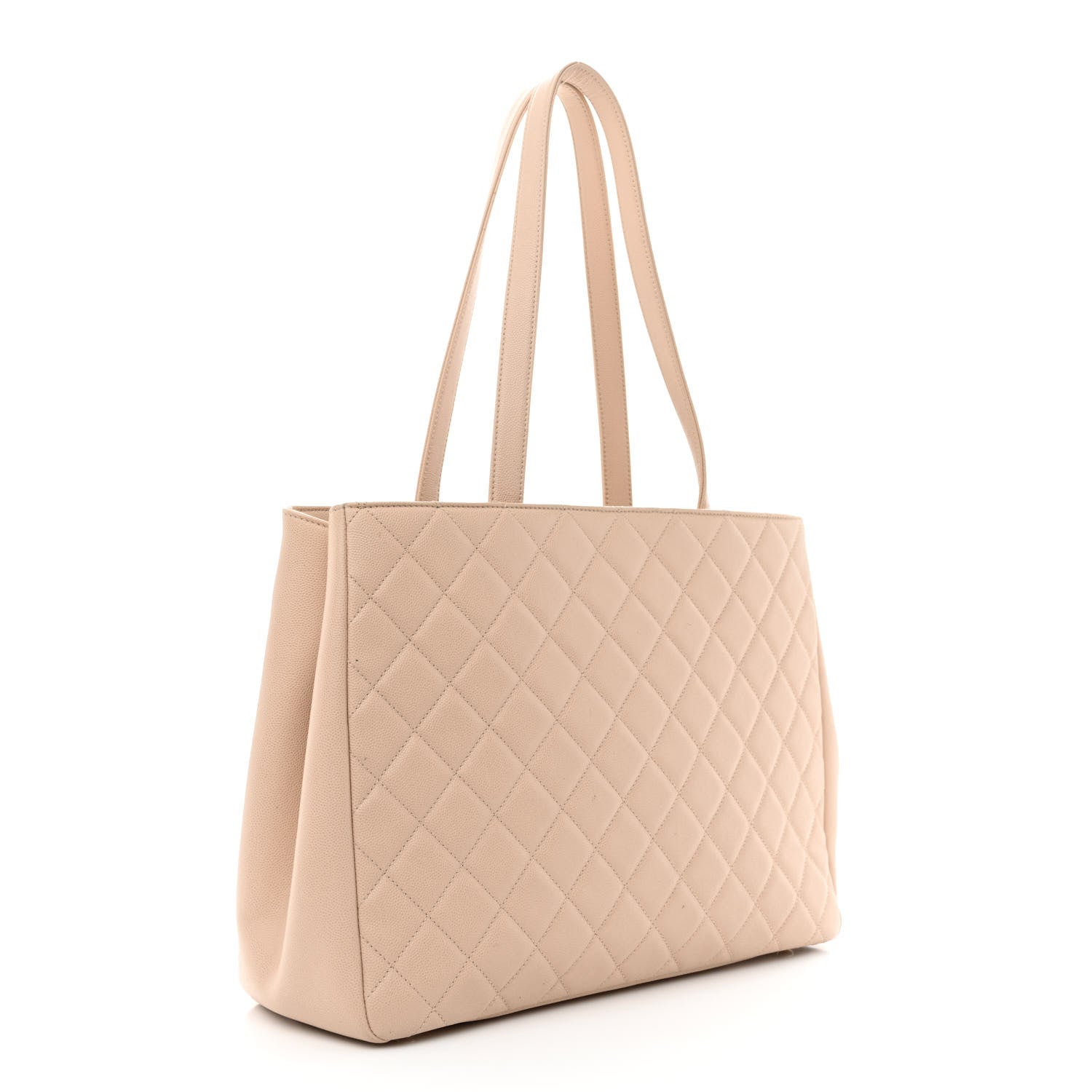 Chanel Caviar Quilted Large Business Affinity Shopping Bag Beige 3 of 14