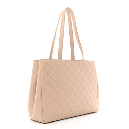 Chanel Caviar Quilted Large Business Affinity Shopping Bag Beige 3 of 14