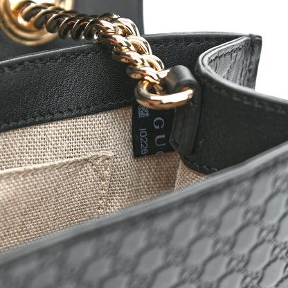 Gucci Microguccissima Medium Emily Chain Shoulder Bag Black 8 of 10