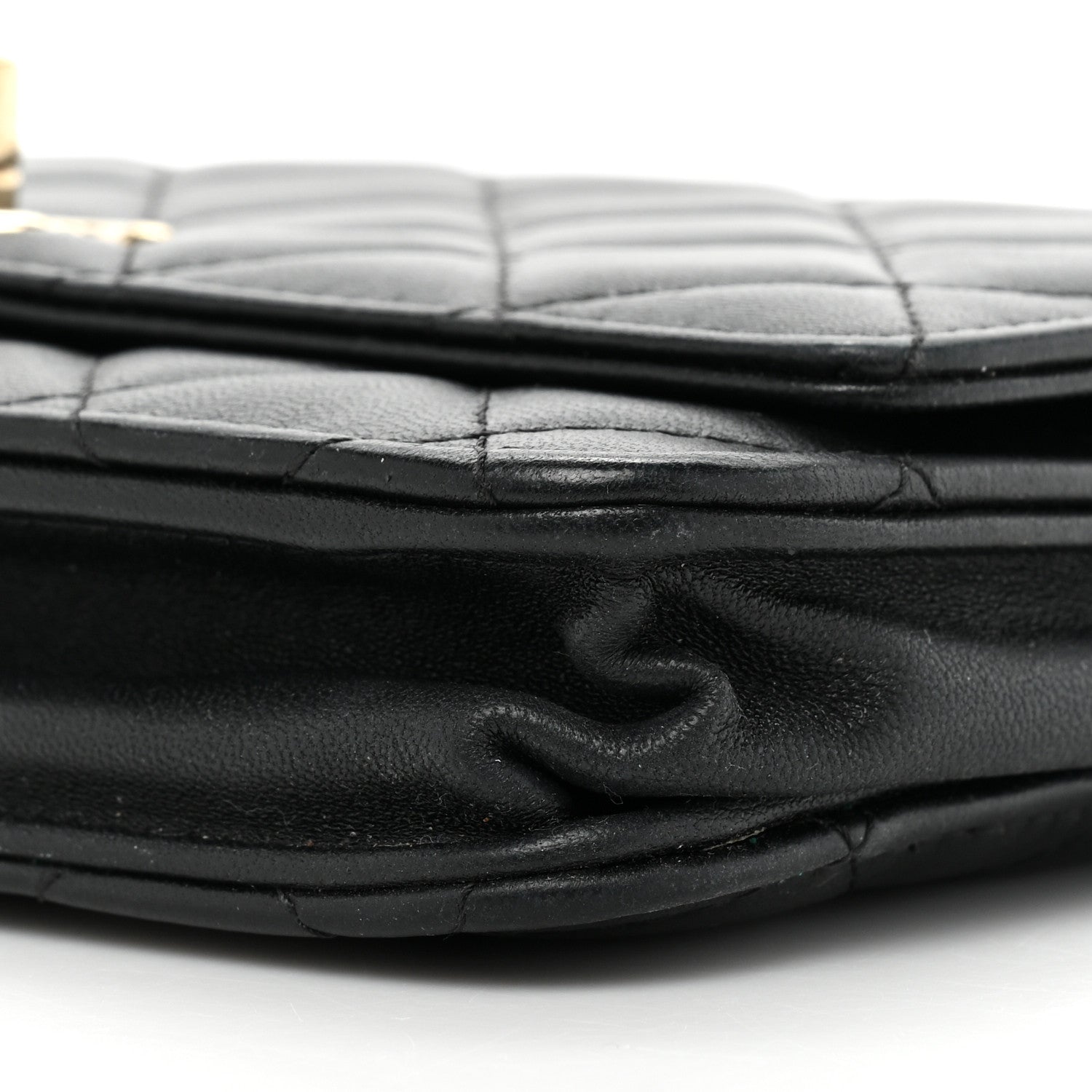 Chanel Lambskin Quilted Trendy CC Wallet On Chain WOC Black 10 of 23