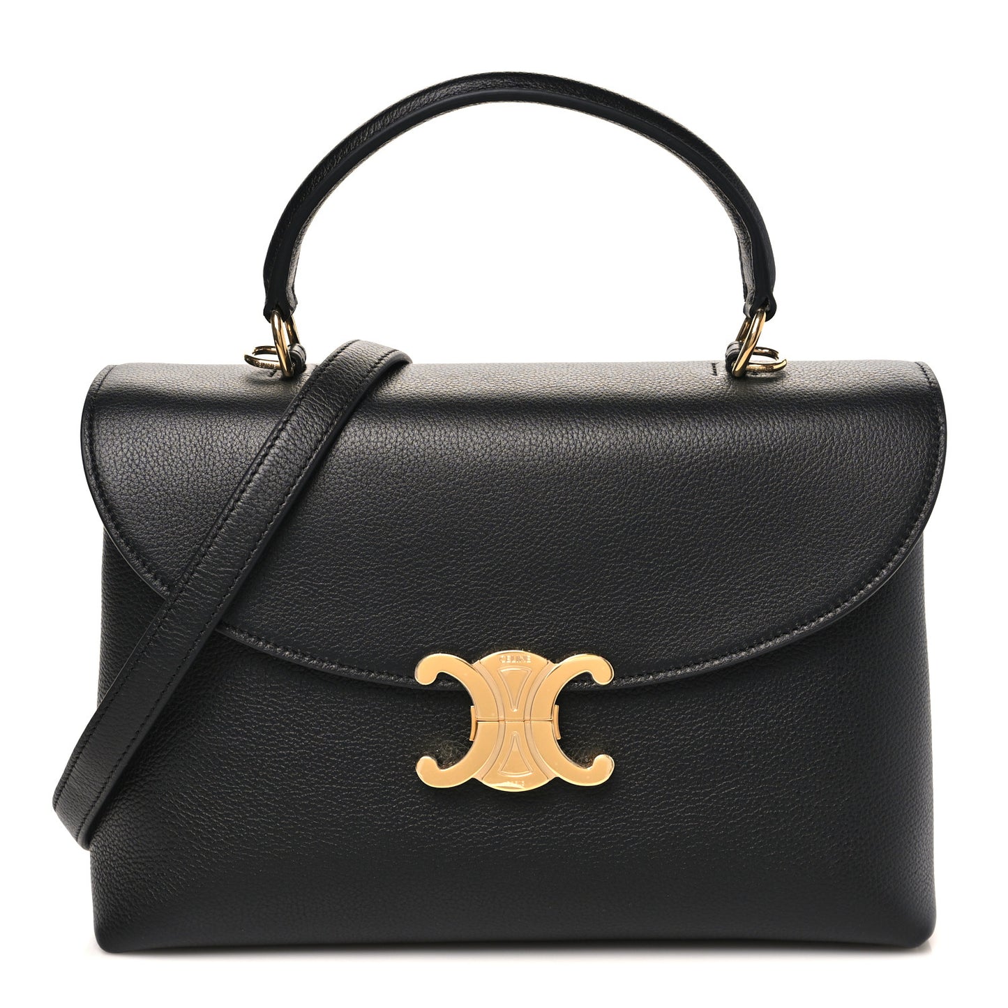 Supple Grained Calfskin Medium Nino Black