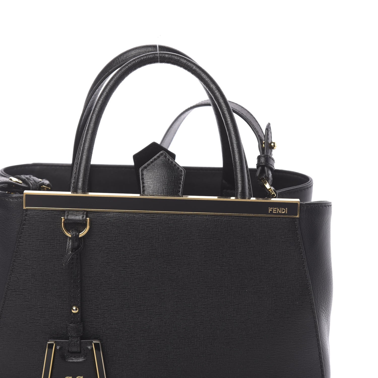 Fendi Vitello Elite Petite 2Jours Tote Black 10 of 10