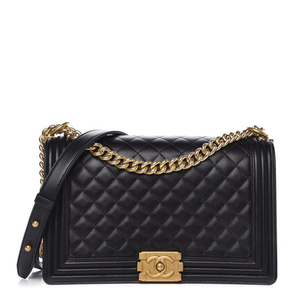 Chanel Lambskin Quilted New Medium Boy Flap Black 1 of 9
