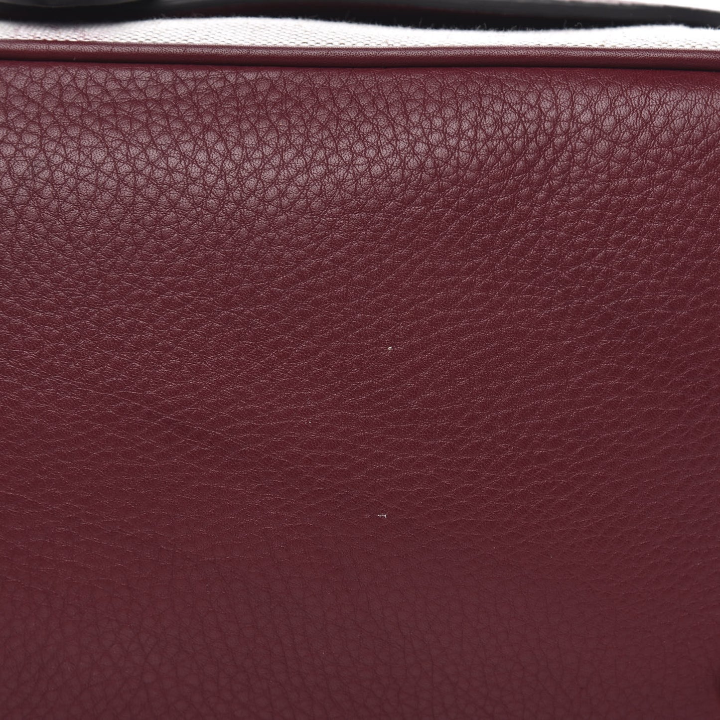 House Check Calfskin Shoulder Bag Mahogany Red