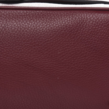 Burberry House Check Calfskin Shoulder Bag Mahogany Red 8 of 10