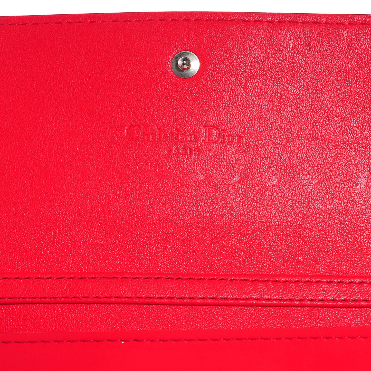 Patent Cannage Rendez-vous Chain Wallet Red