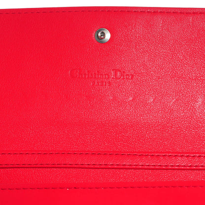 Christian Dior Patent Cannage Rendez-vous Chain Wallet Red 7 of 9