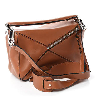 Loewe Calfskin Small Puzzle Bag Tan 3 of 10