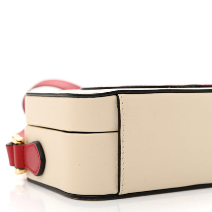 Gucci Vitello Eclipse Mini Interlocking G Shoulder Bag Mystic White Hibiscus Red 9 of 10