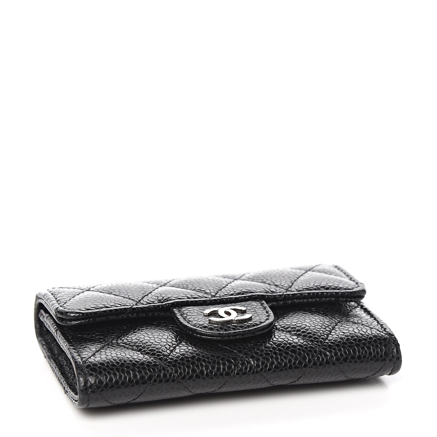 Chanel Caviar Quilted Flap Card Holder Black 3 of 8