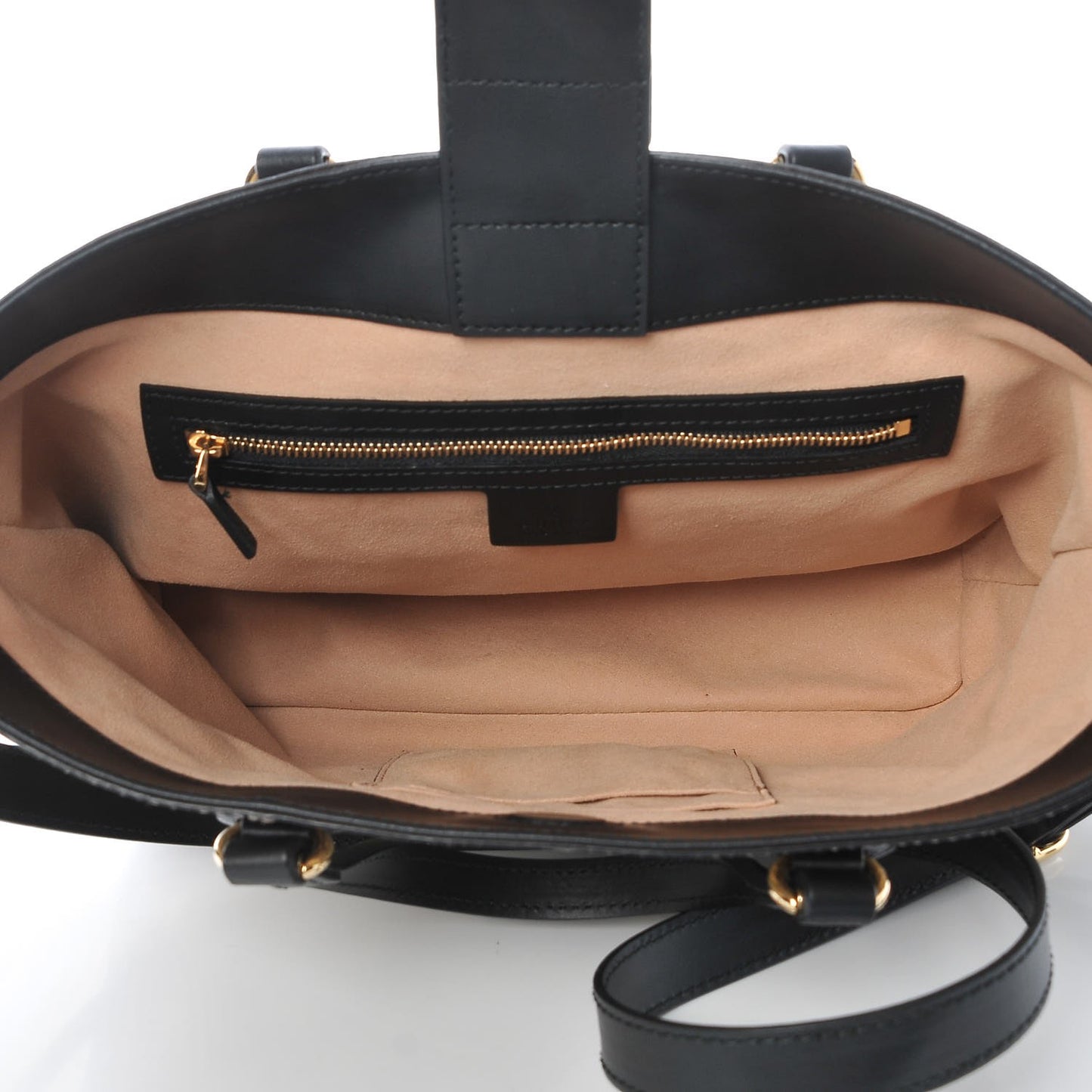 Soft GG Supreme Monogram Bees Small Crossbody Tote Beige Oro Black