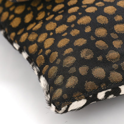 Fendi Calf Hair Stingray Leopard Print Chameleon Foldover Clutch Multicolor 7 of 10