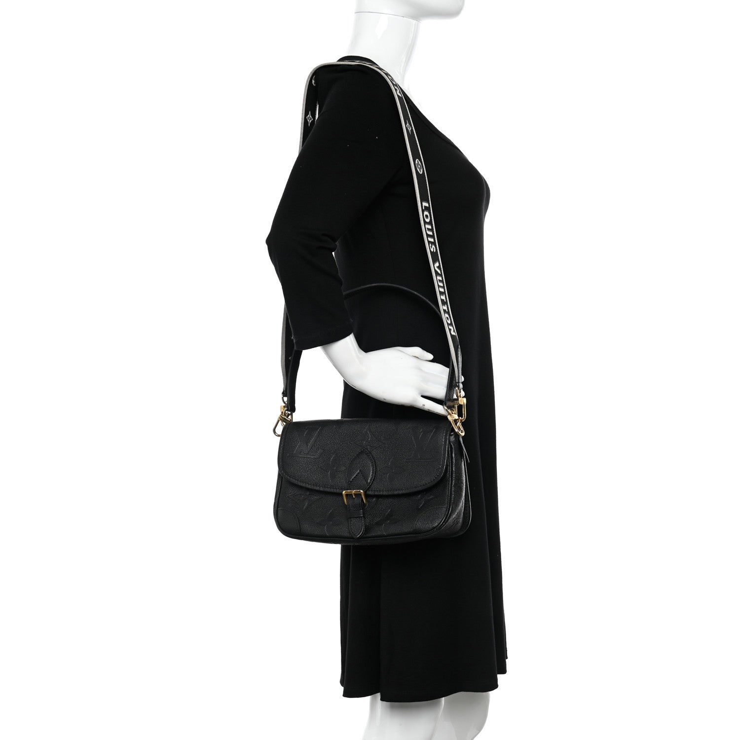 Louis Vuitton Empreinte Monogram Giant Diane Black 2 of 10