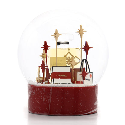 Chanel Glass N&deg;5 Perfume Bottle Snow Globe Red 4 of 7