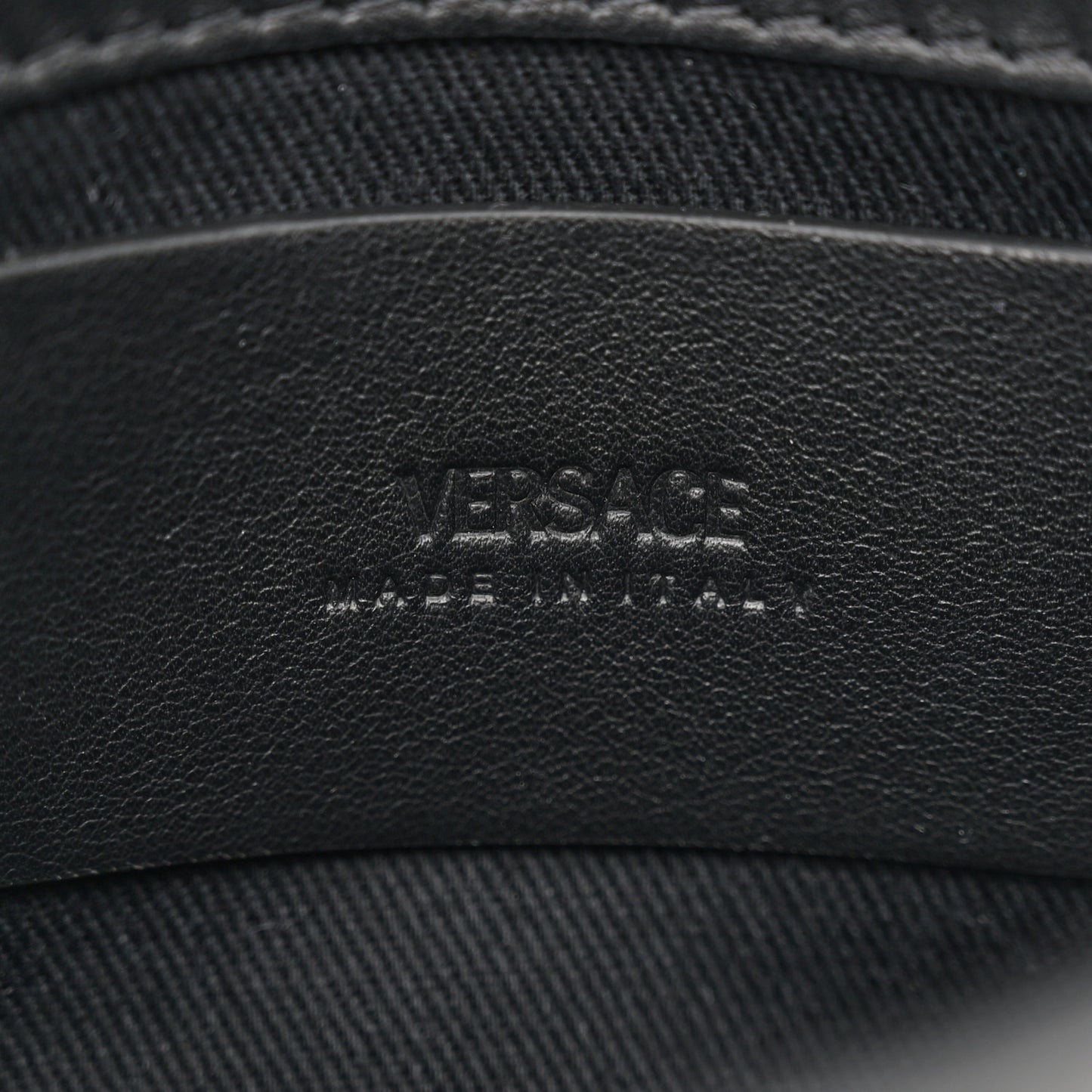 Calfskin Medusa Biggie Belt Bag Black