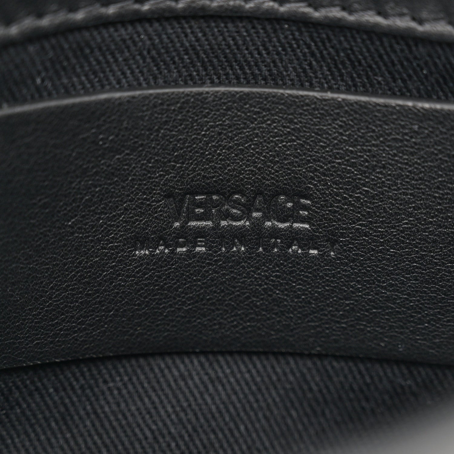 Versace Calfskin Medusa Biggie Belt Bag Black 6 of 11
