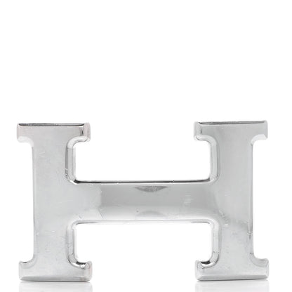 Hermes Polished Palladium 32mm H Belt Buckle Silver 1 of 4