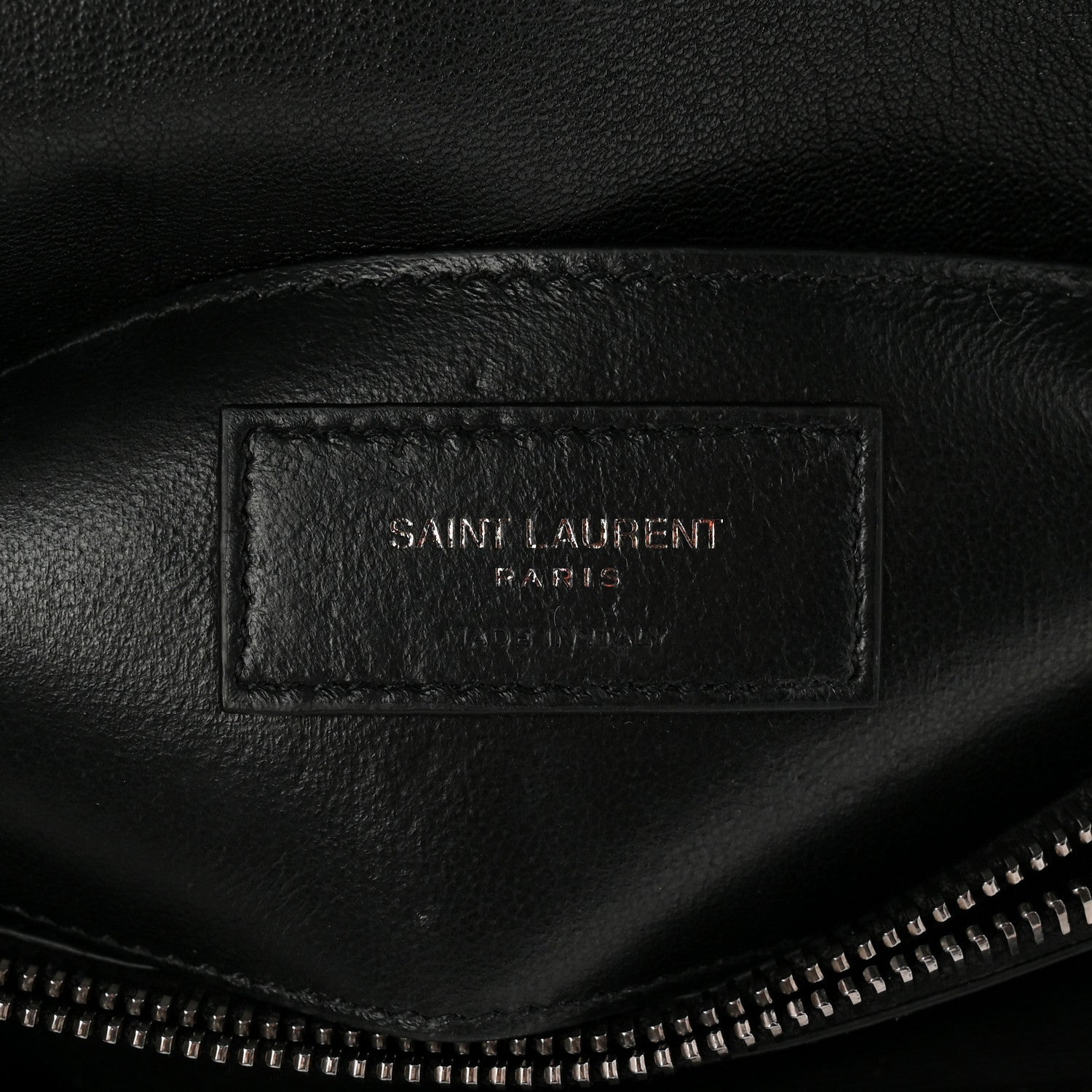 Saint Laurent Sheepskin Matelasse Chevron Monogram Medium College Bag Black 11 of 20
