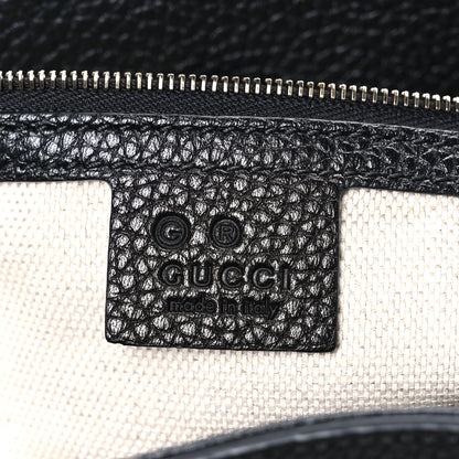 Gucci Pebbled Calfskin Medium Soho Chain Shoulder Bag Black 6 of 10