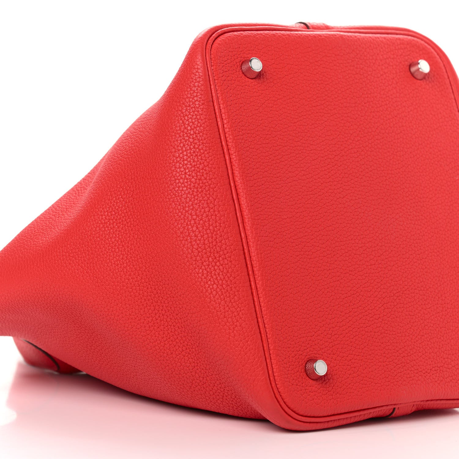 Hermes Taurillon Clemence Picotin Lock 22 MM Rouge De Coeur 7 of 8