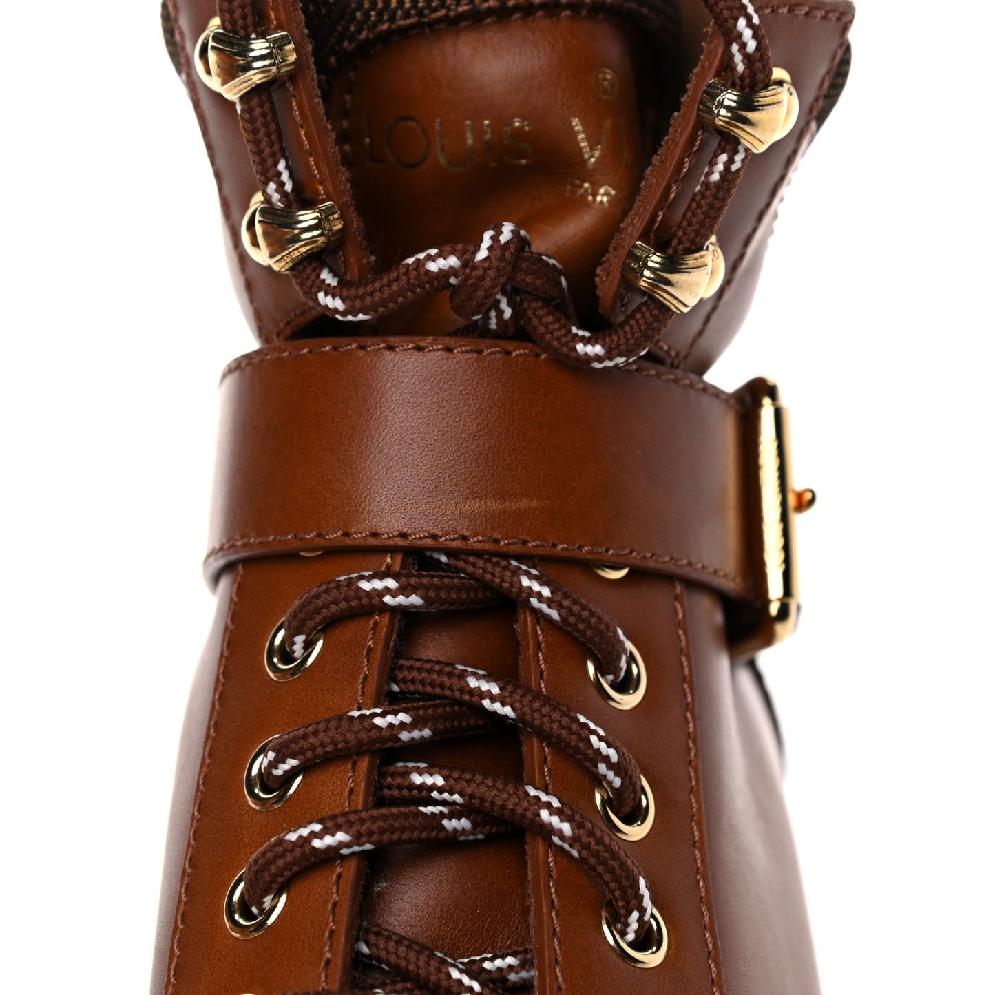 Calfskin Territory Ranger Combat Boots 36.5 Cognac