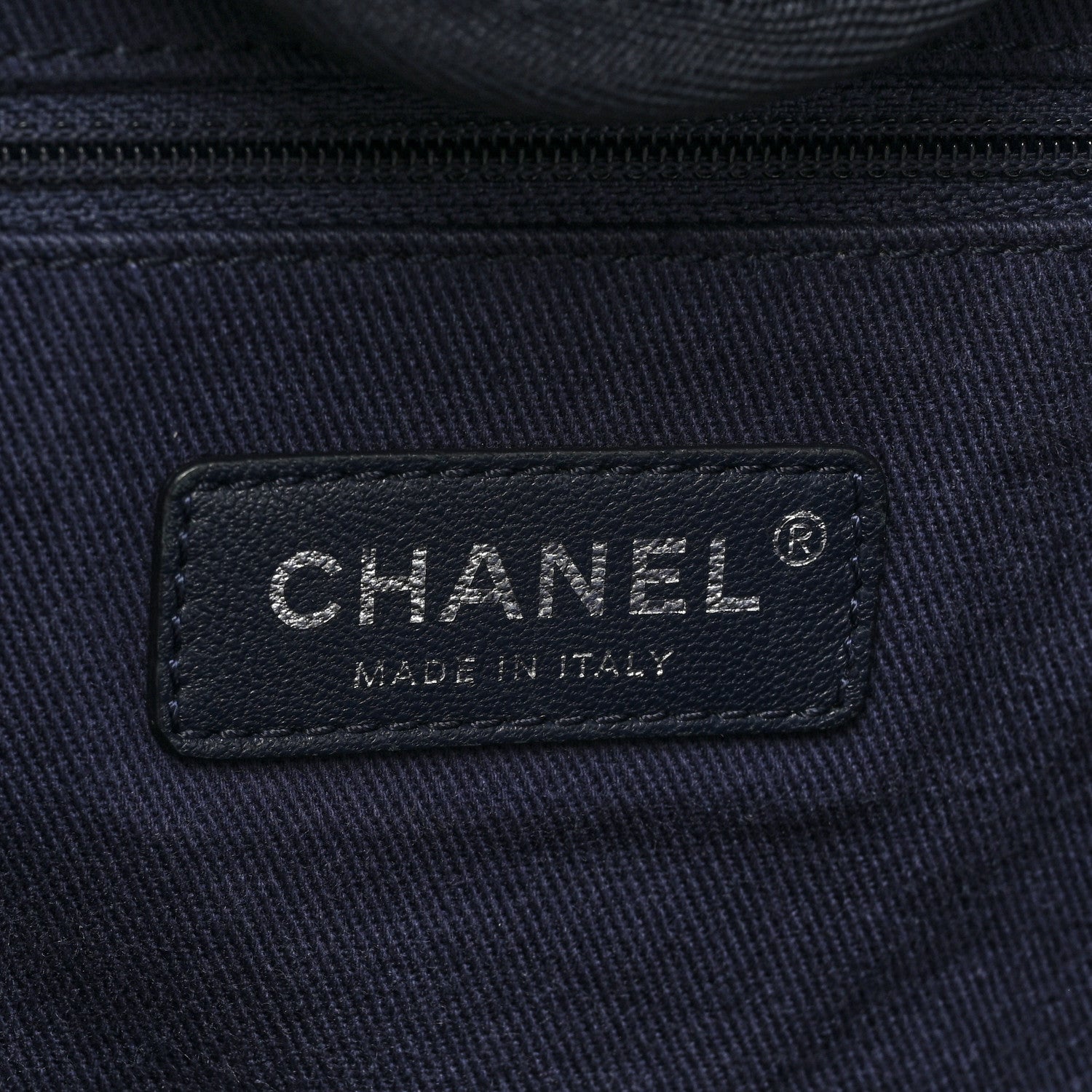 Chanel Denim Large Deauville Tote Blue 7 of 17