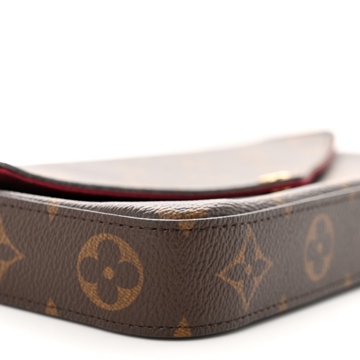 Louis Vuitton Monogram Pochette Felicie Chain Wallet Fuchsia 10 of 15
