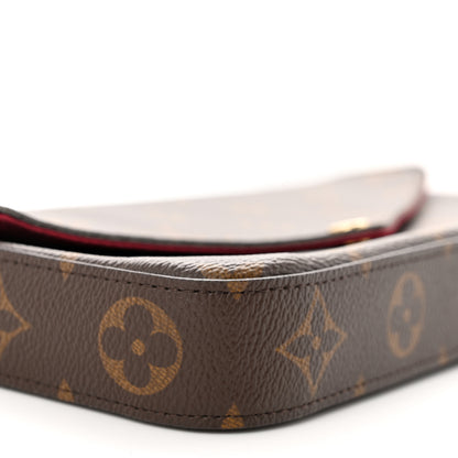 Louis Vuitton Monogram Pochette Felicie Chain Wallet Fuchsia 10 of 15