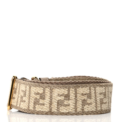 Fendi Chenille Vitello King FF Adjustable Strap You Tortora Nuvola 2 of 4