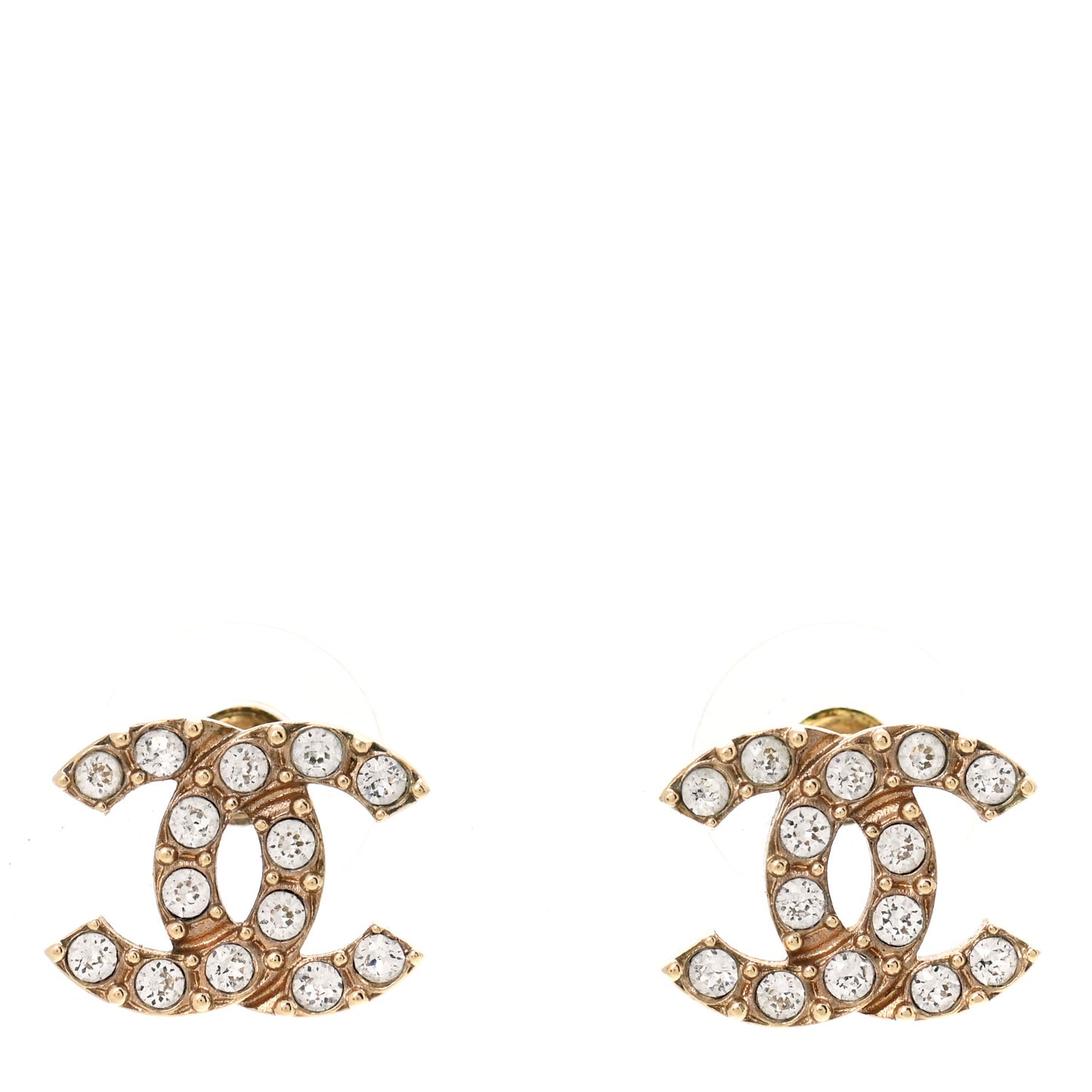 Crystal CC Earrings Gold