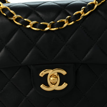 Chanel Lambskin Quilted Mini Square Flap Bag Black 8 of 10