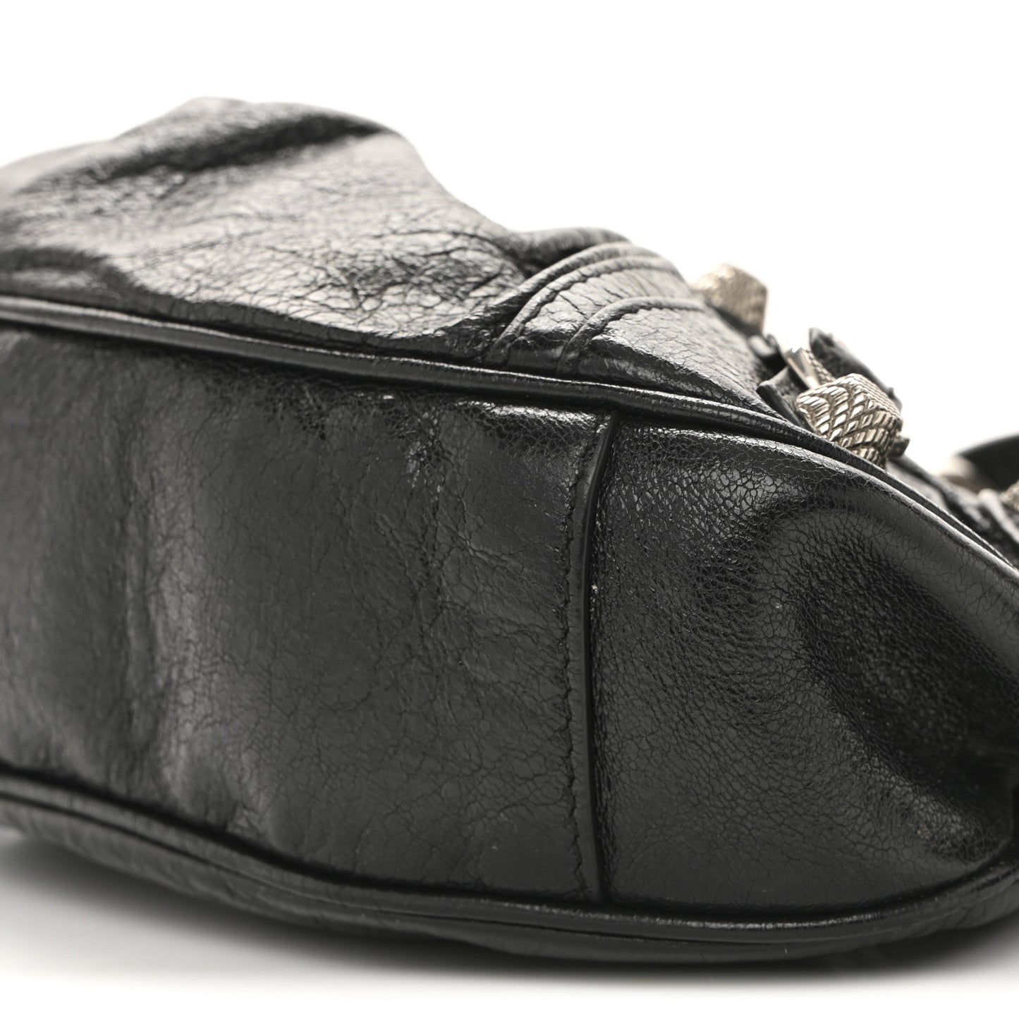 Agneau Arena Le Cagole Shoulder Bag XS Black