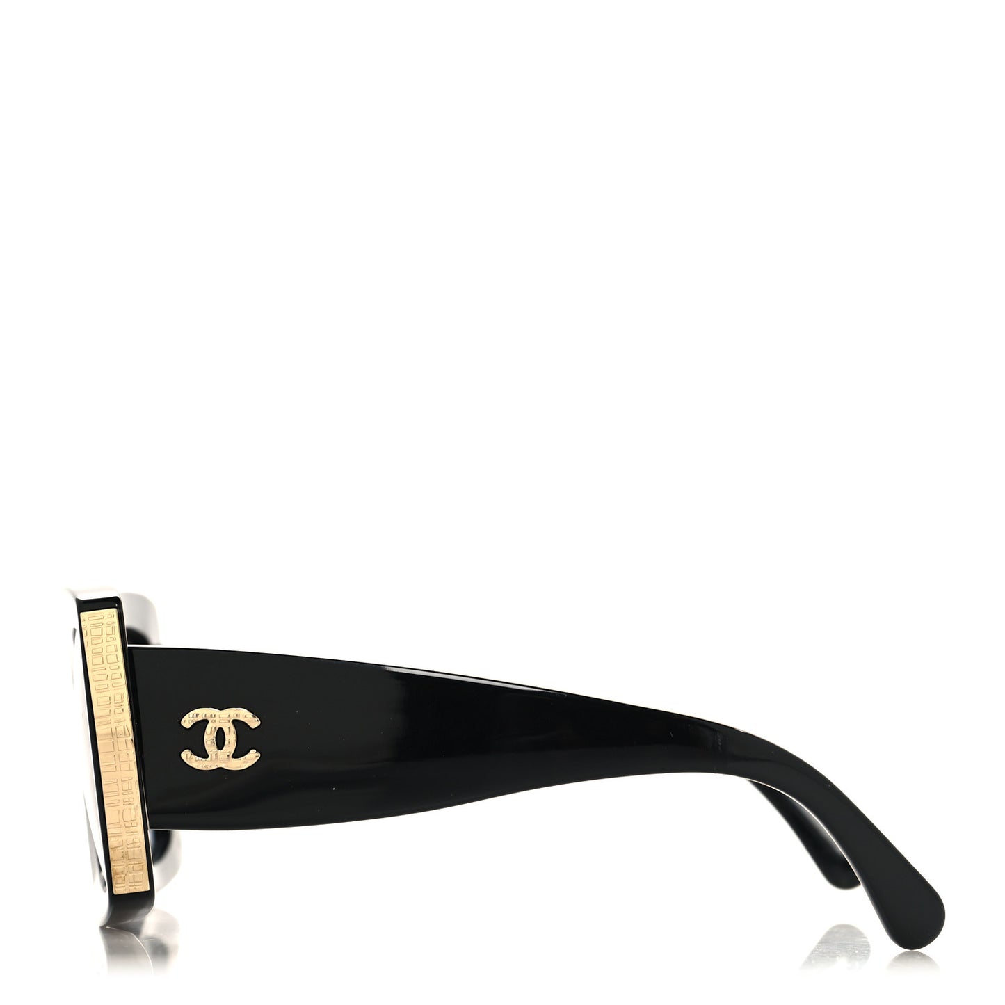 Acetate Rectangle Sunglasses 5435 Black