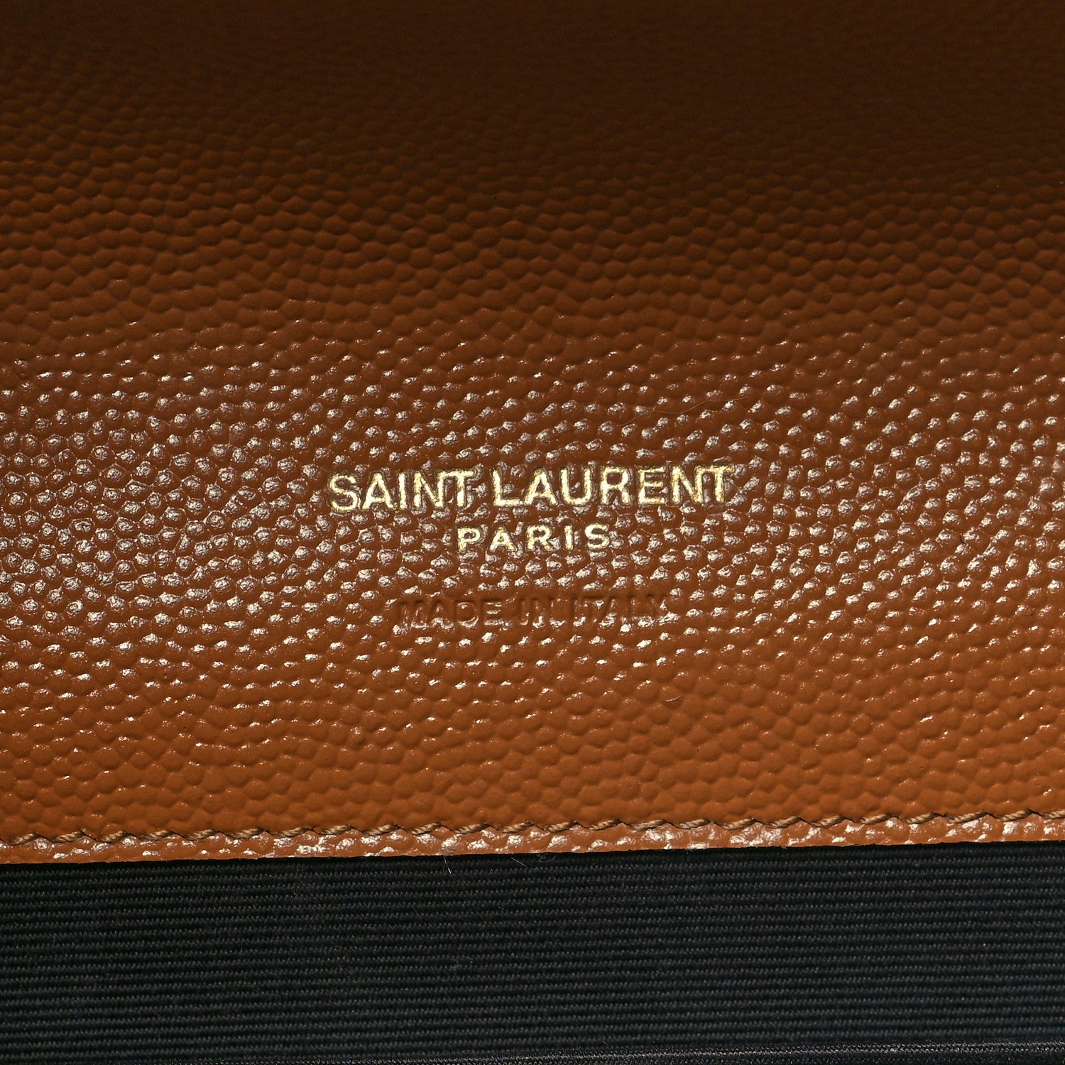 Saint Laurent Grain De Poudre Matelasse Chevron Monogram Cassandre Flap Pouch Natural Dark 6 of 10