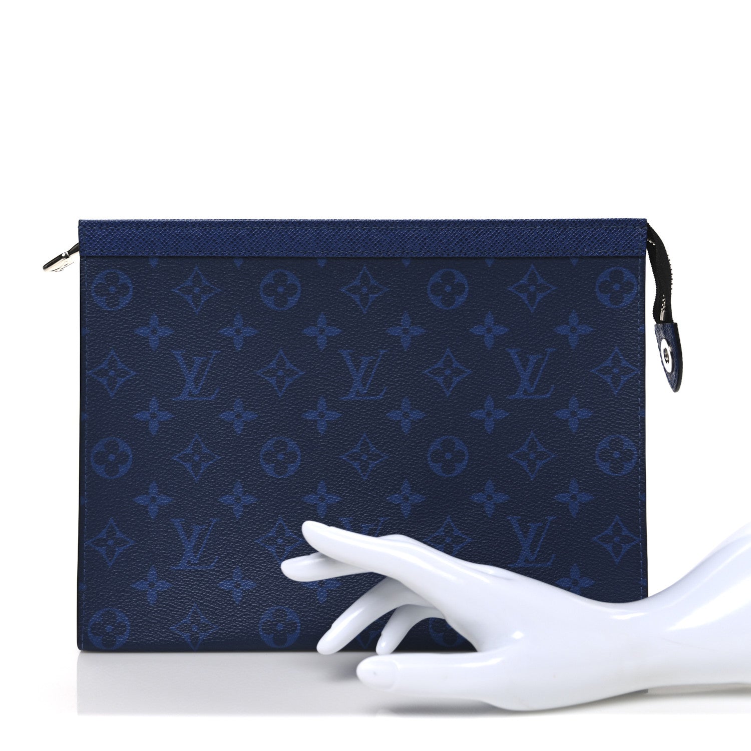Louis Vuitton Monogram Eclipse Pochette Voyage MM Pacific Blue 2 of 9