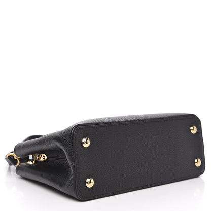 Louis Vuitton Taurillon Capucines BB Black 5 of 9