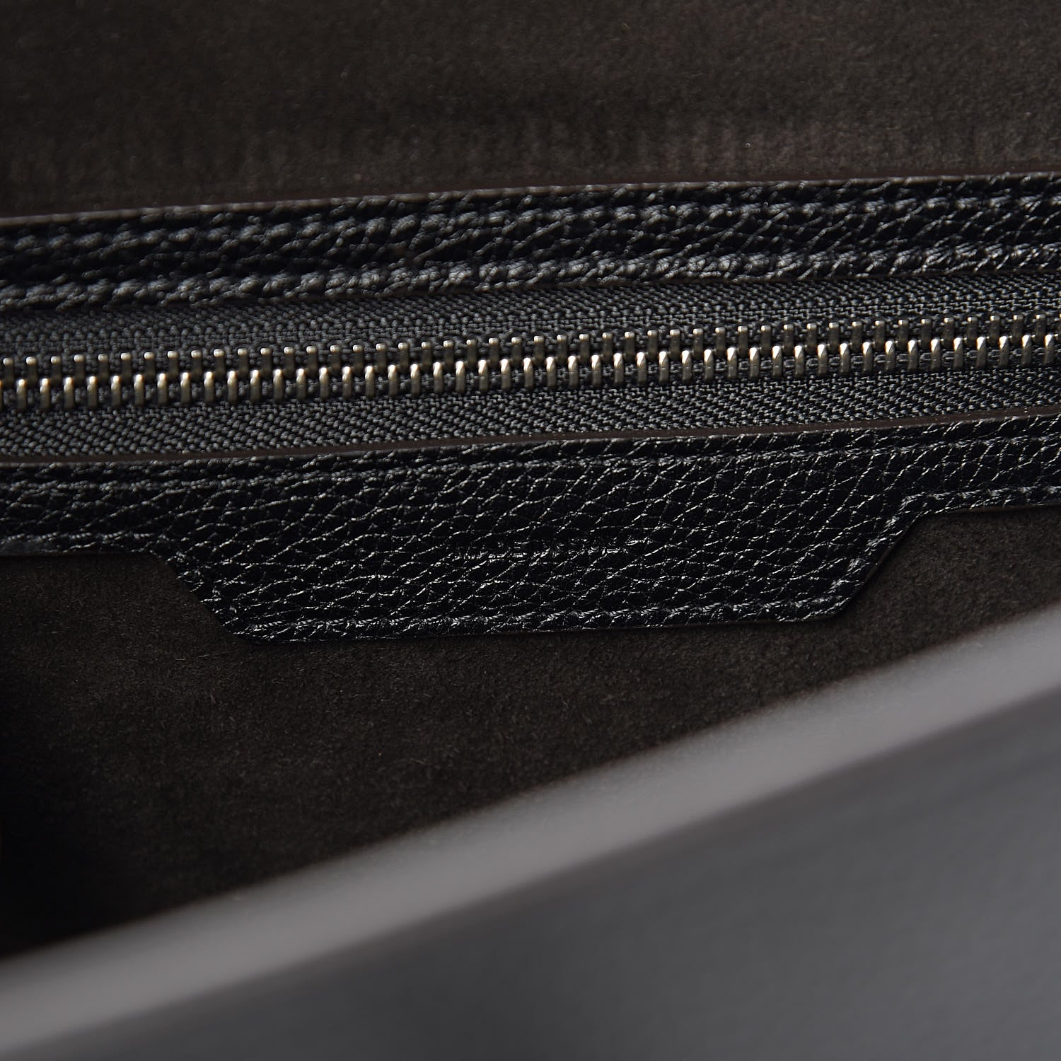 Celine Drummed Calfskin Micro Luggage Black 7 of 10