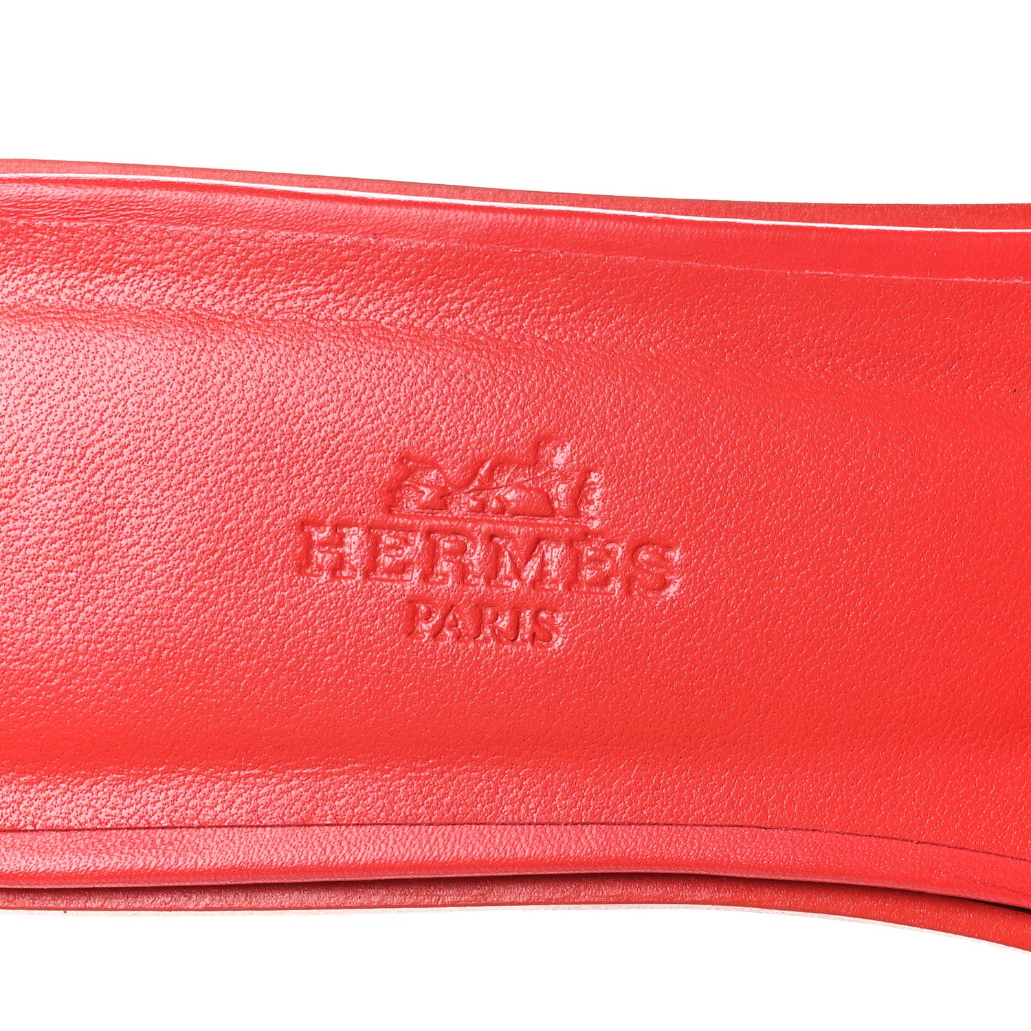 Hermes Calfskin Oran Sandals 40 Rouge Bali 9 of 10