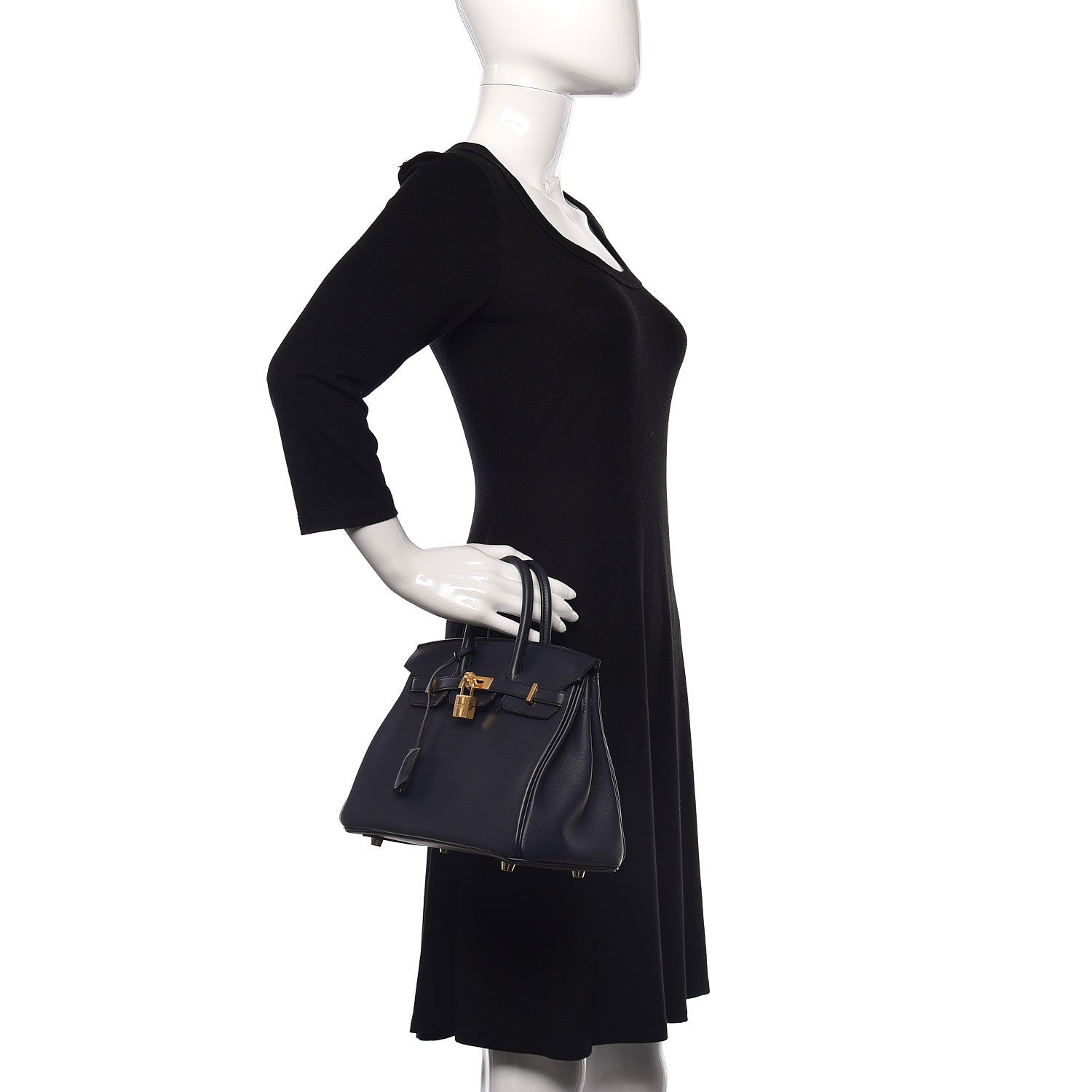 Hermes Swift Birkin 25 Bleu Indigo 2 of 12