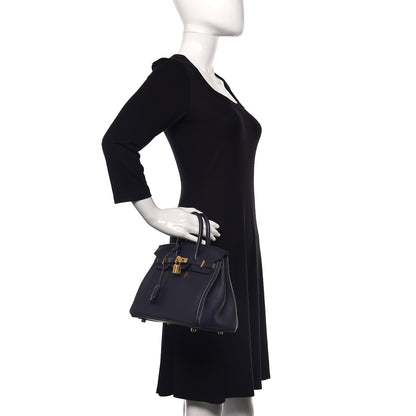 Hermes Swift Birkin 25 Bleu Indigo 2 of 12