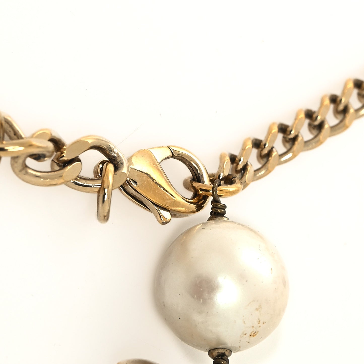 Pearl N°5 Chain CC Belt Gold