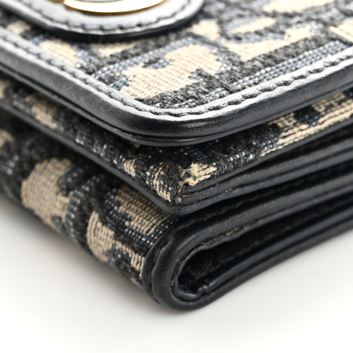 Oblique Compact Wallet Blue