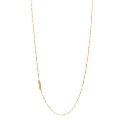 Tiffany 18K Yellow Gold Tag Chain Necklace 1 of 4