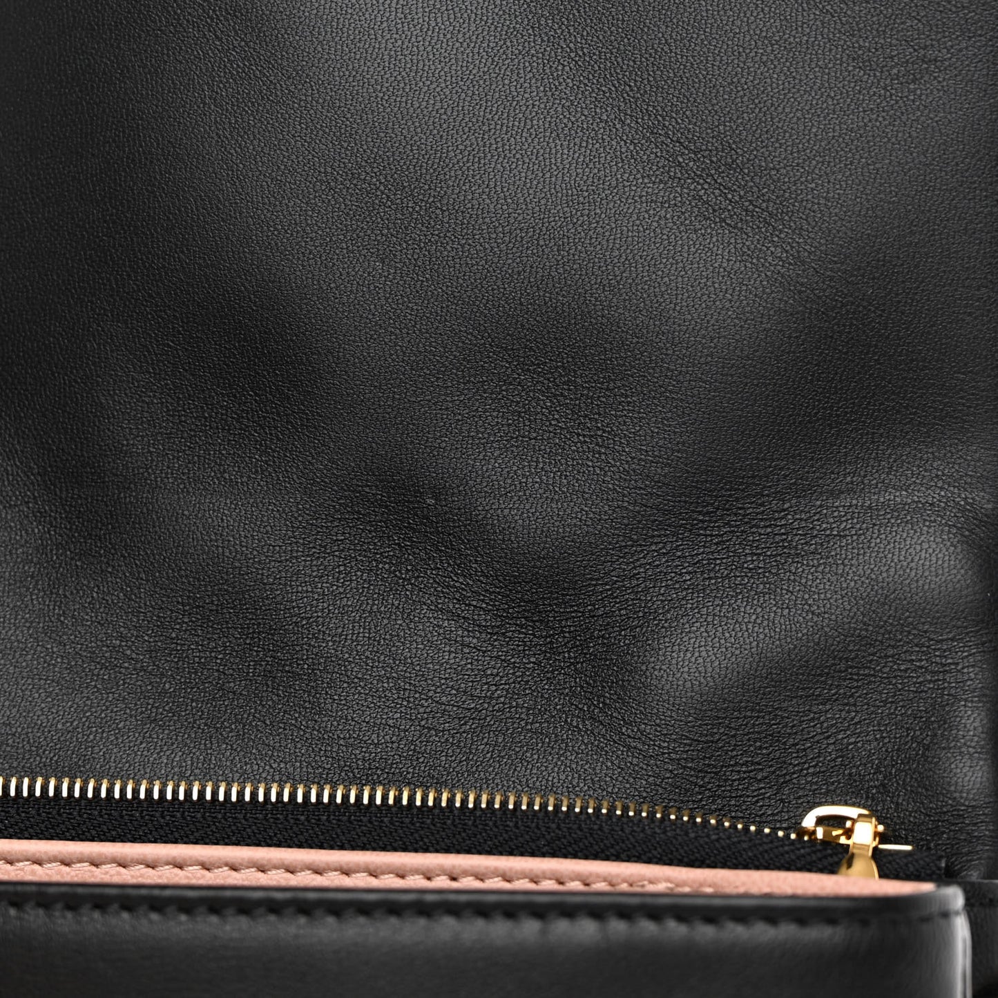 Lambskin Embossed Monogram Pochette Coussin Black