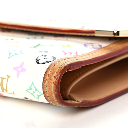 Louis Vuitton Monogram Multicolor Porte Tresor International Wallet White 10 of 16