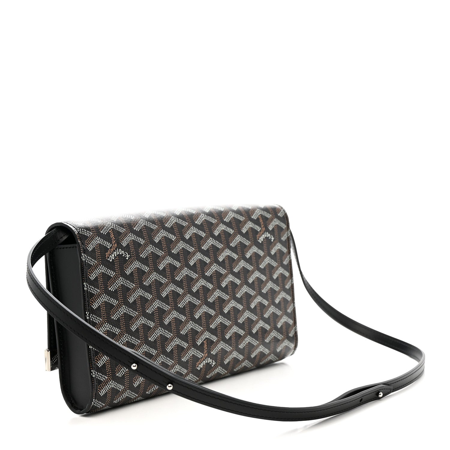 Goyard Goyardine Monte Carlo Bois Clutch With Strap Black 3 of 7