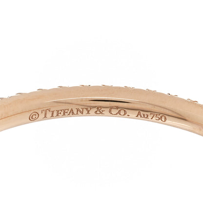 Tiffany 18K Rose Gold Diamond Mini Open Paper Flowers Ring 54 7 4 of 5