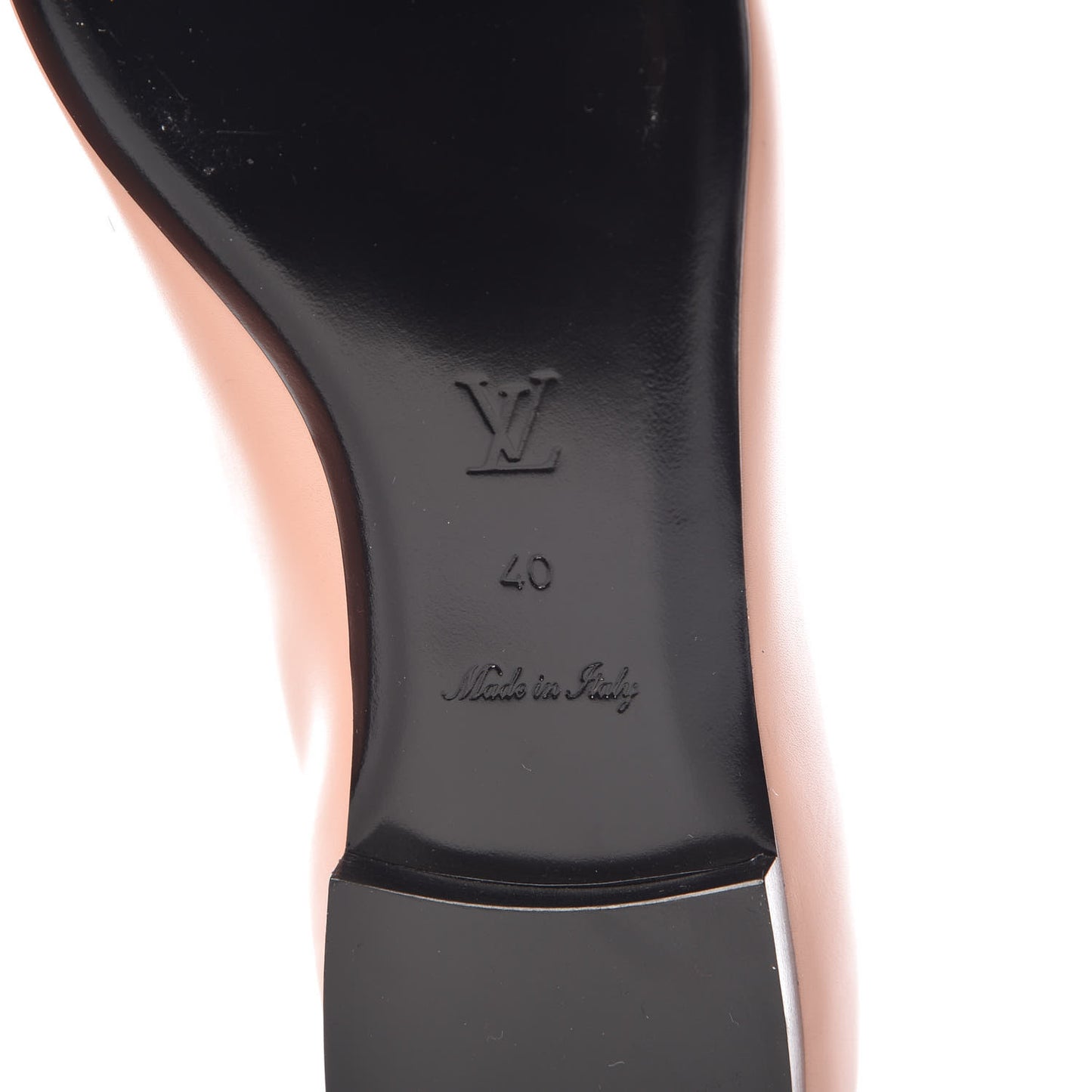 Calfskin Upper Case Flat Loafer 40 Rose Clair