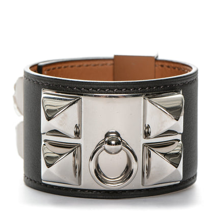 Hermes Swift Collier de Chien CDC Bracelet Etain S 1 of 7